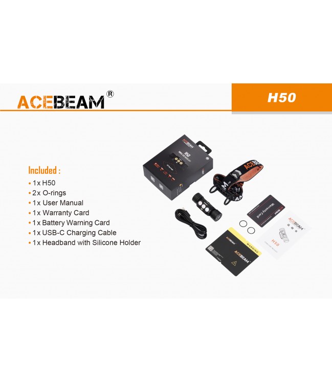 Acebeam H50 Samsung žibintuvėlis
