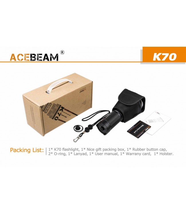 Acebeam K70 žibintuvėlis