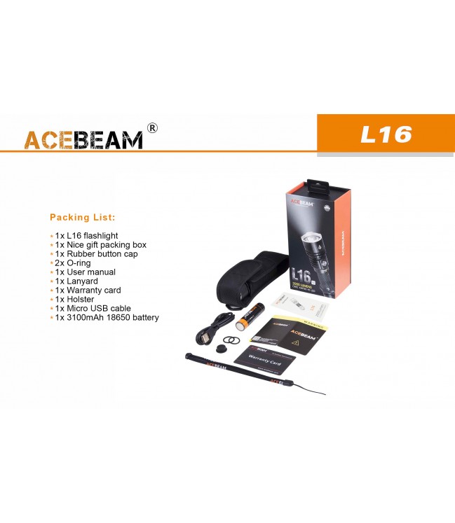 Acebeam L16 žibintuvėlis