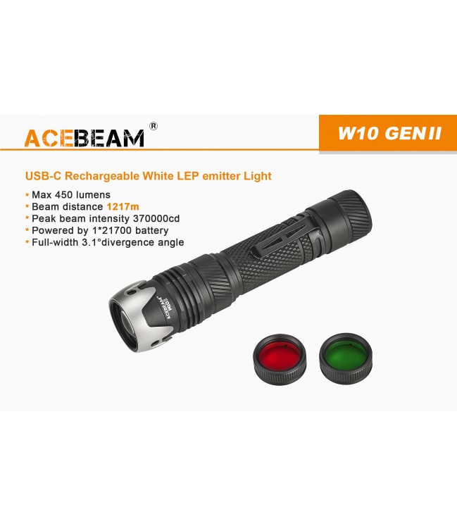 AceBeam W10 GEN II lazerinis žibintuvėlis