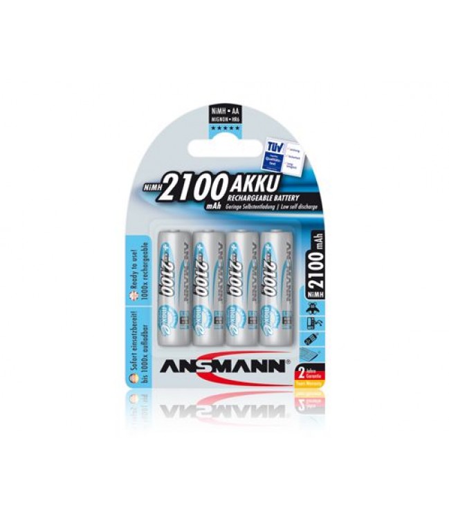 ANSMANN Battery R6 (AA) 1.2V 2100mAh Ni-Mh (4pcs per blister)