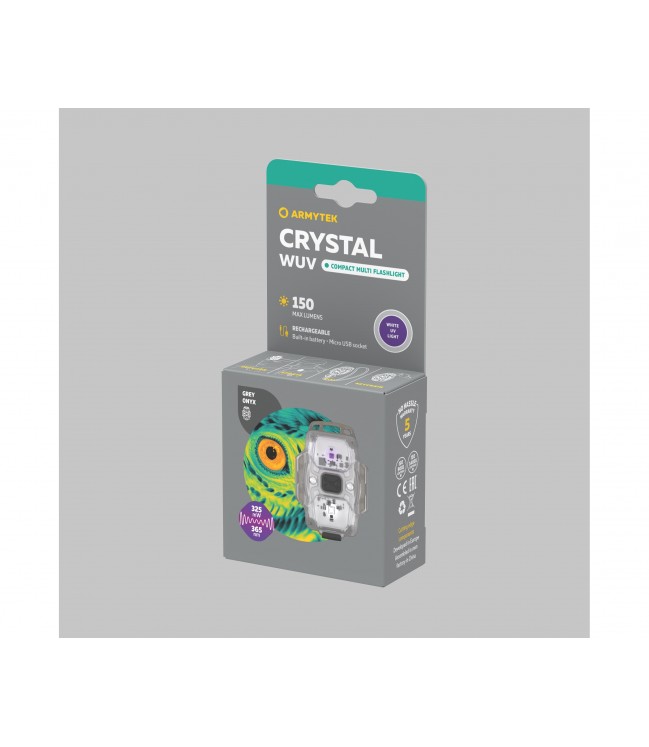 Armytek Crystal WUV žibintuvėlis 150lm pilkas F07001GUV
