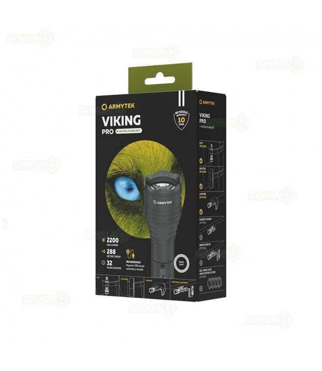 Armytek Viking Pro Flashlight 2200lm Cold White F07701C