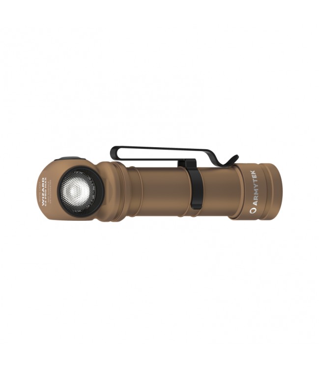 Armytek Wizard C2 Pro Max USB flashlight, white, Sand colour F06701CS