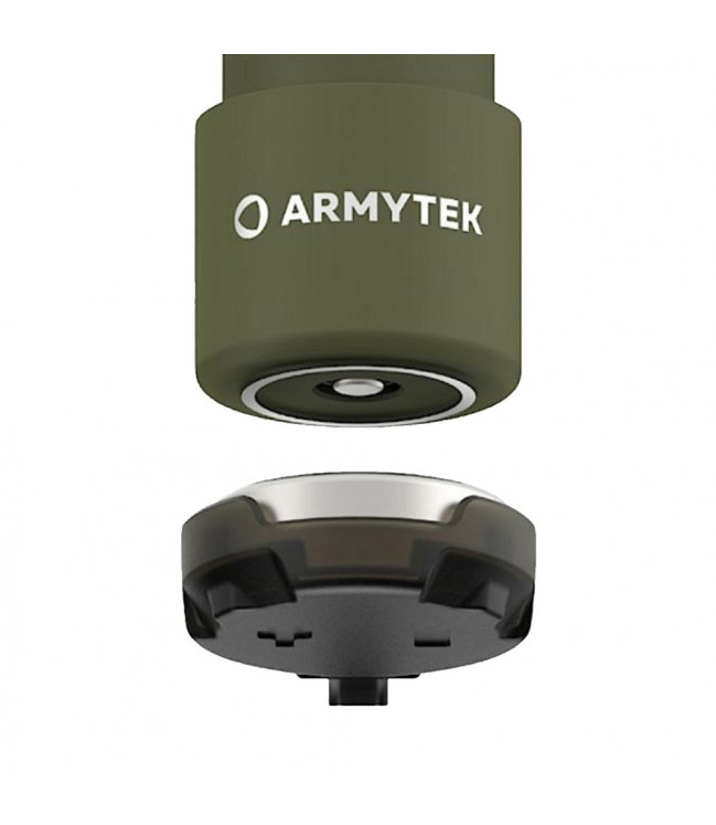 Armytek Wizard C2 Pro Max USB žibintuvėlis, balta, Olive spalva F06701CO