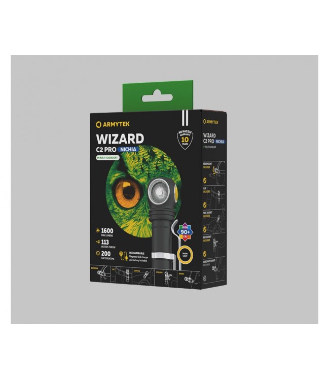Armytek Wizard C2 Pro Nichia (ABM) žibintuvėlis, USB, Warm F06801W