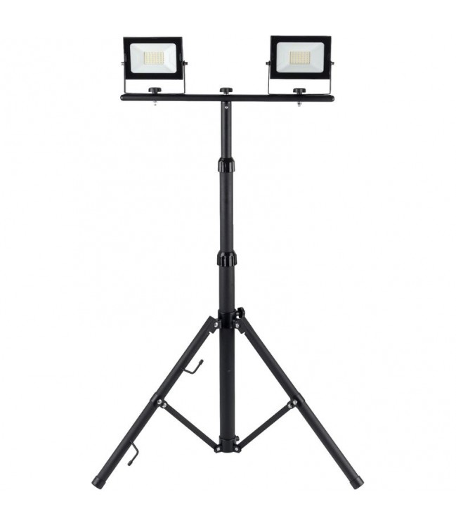 Avide LED floodlight with stand 2x30W 4K 6000lm