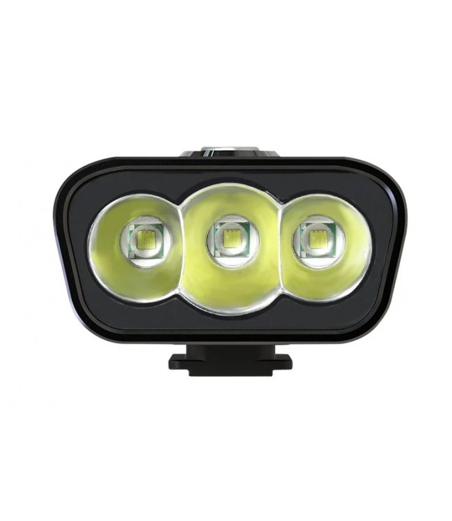 Bicycle headlight with built-in battery, three Cree XML U2 diodes