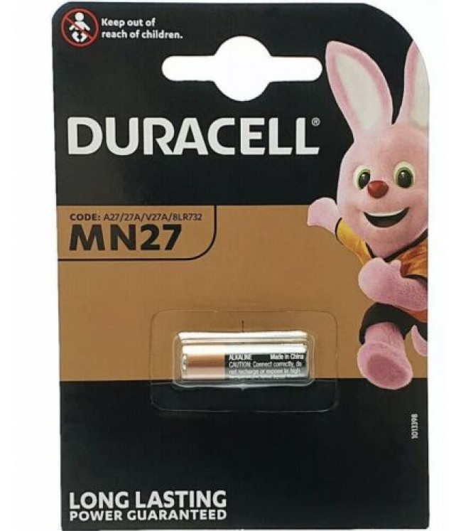 27A battery Duracell MN27 12V, 1 pc