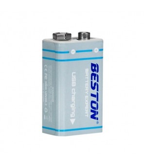 Beston baterija 9V 1000mah Li-on USB type-C