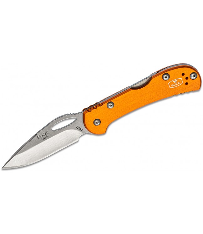 Buck Mini SpitFire 726 sulenkiamas peilis, oranžinis