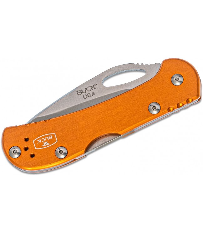 Buck Mini SpitFire 726 sulenkiamas peilis, oranžinis