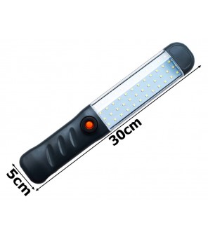 Dirbtuvių lempa 48 LED COB kablys, magnetas, USB įkraunama