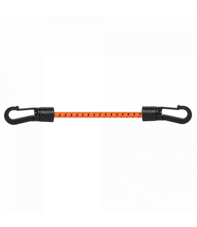 Elastic rubber 0.6x20 cm PVC hook orange 
