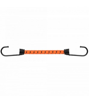 Elastic rubber with metal hook 60 cm orange