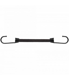 Elastic rubber hook 0.8x120 cm black steel