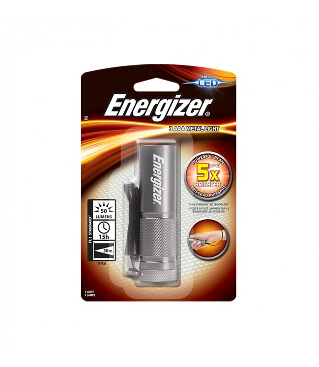 Energizer 3 LED metal light žibintuvėlis