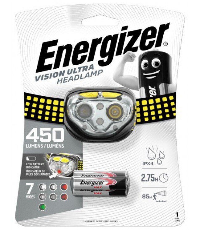 Energizer Vision Ultra 450lm žibintuvėlis ant galvos