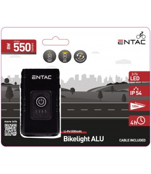 Entac 8W flashlight for bicycle 550lm