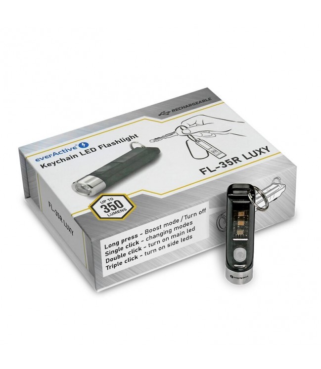 EverActive FL-35R Luxy rechargeable LED flashlight for keys