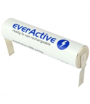 everActive R03 AAA 1000mAh pakraunama baterija su lituojamais kontaktais U tipo