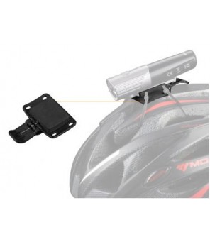 Fenix ALD-08 bike flashlight holder on helmet