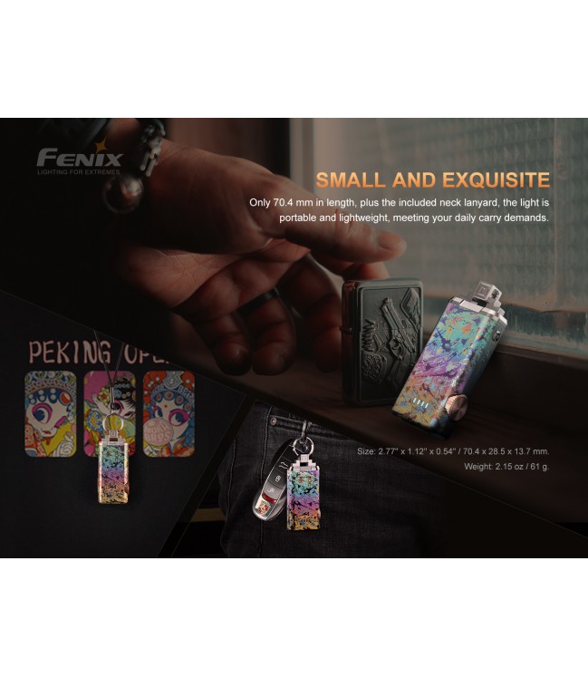 Fenix APEX 20 įkraunamas LED raktų pakabukas – 20-mečio ribotas leidimas