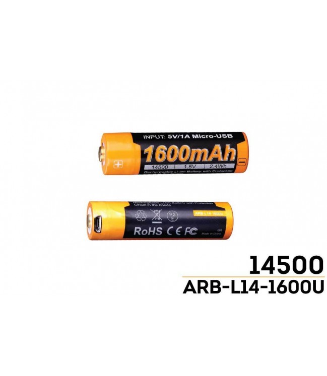 Fenix ARB-L14-1600U USB pakraunama 14500 baterija