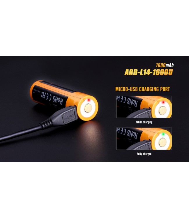 Fenix ARB-L14-1600U USB rechargeable 14500 battery