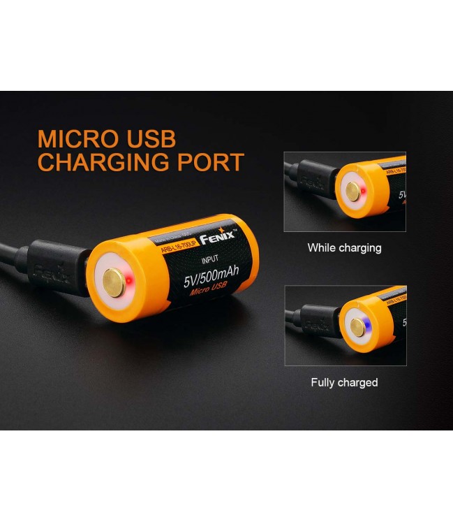 16340 USB rechargeable battery Fenix ARB-L16-700UP 