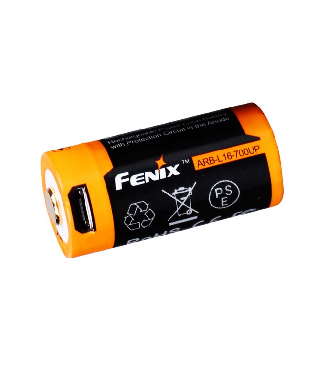 16340 USB rechargeable battery Fenix ARB-L16-700UP 