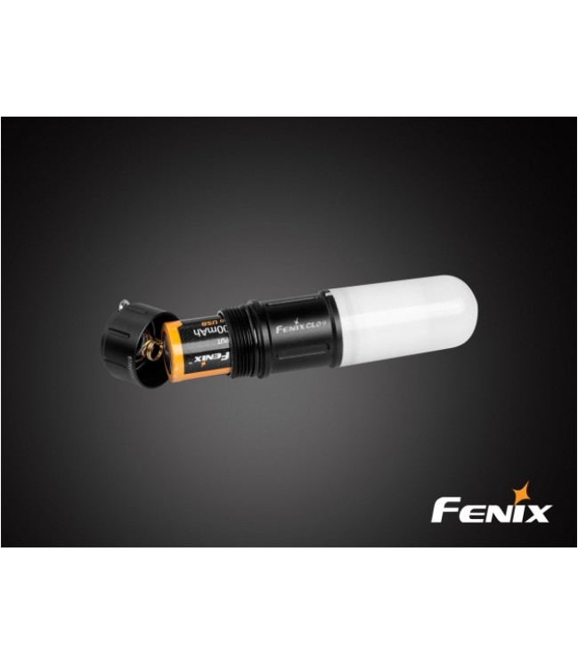 Fenix CL09 turistinis žibintuvėlis, juodas