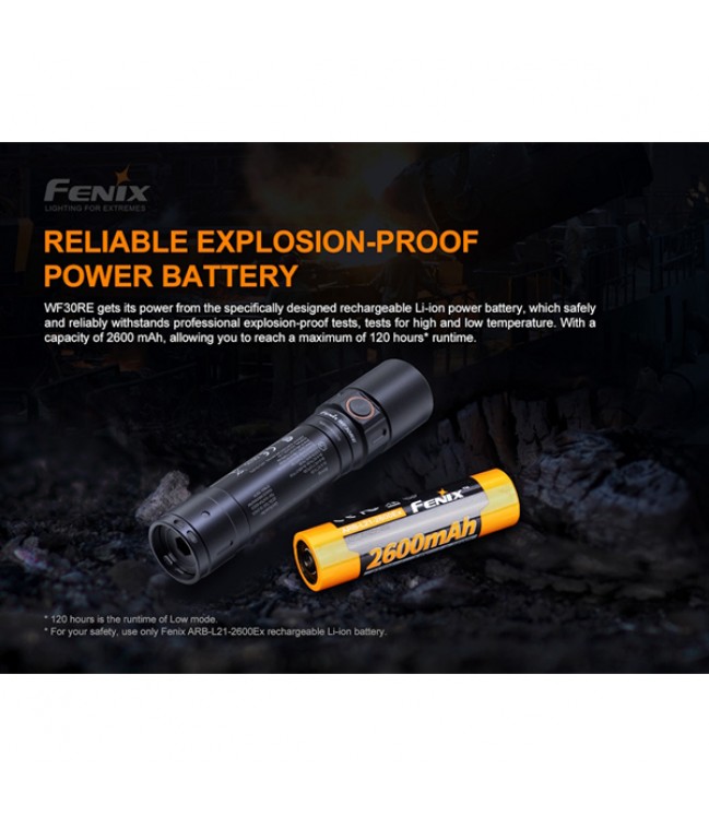 Fenix ​​handheld flashlight for explosive environments 280lm WF30RE