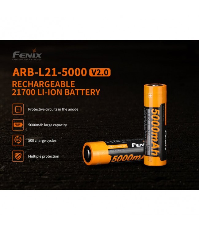 Fenix ARB-L21-5000 V2.0 LiIon аккумулятор 21700