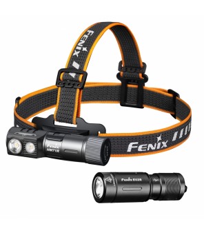 Fenix ​​HM71R ir E02R LED žibintuvėlių komplektas