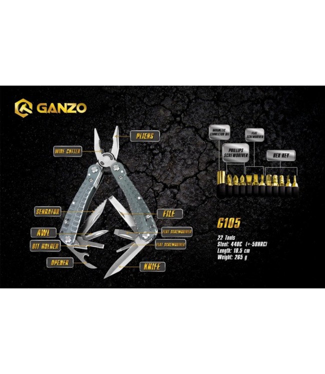 Многофункциональный инструмент Ganzo G105