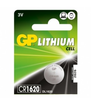 GP CR1620 3V battery, 5 pcs.