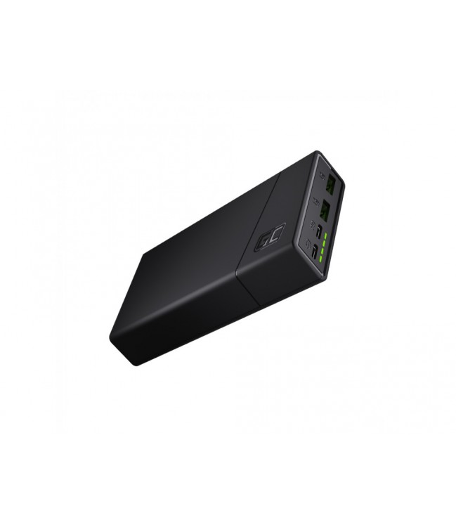 Power Bank Green Cell GC PowerPlay20 20000 мАч с быстрой зарядкой 2x USB Ultra Charge и 2x USB-C Power Delivery 18 Вт