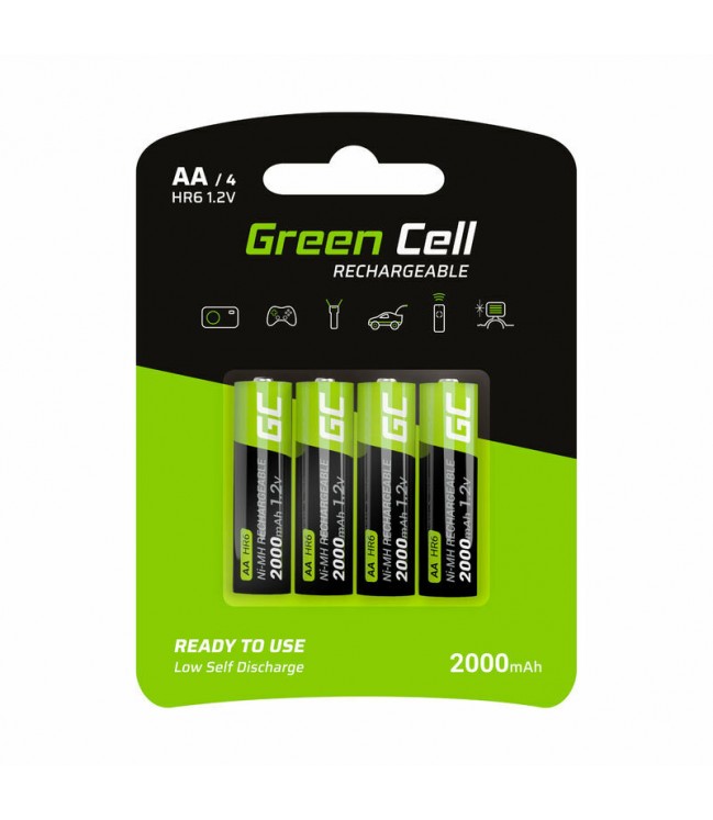 GREENCELL Green Cell akumuliatorius 4x  AA HR6 1.2V  2000 mAh GR02