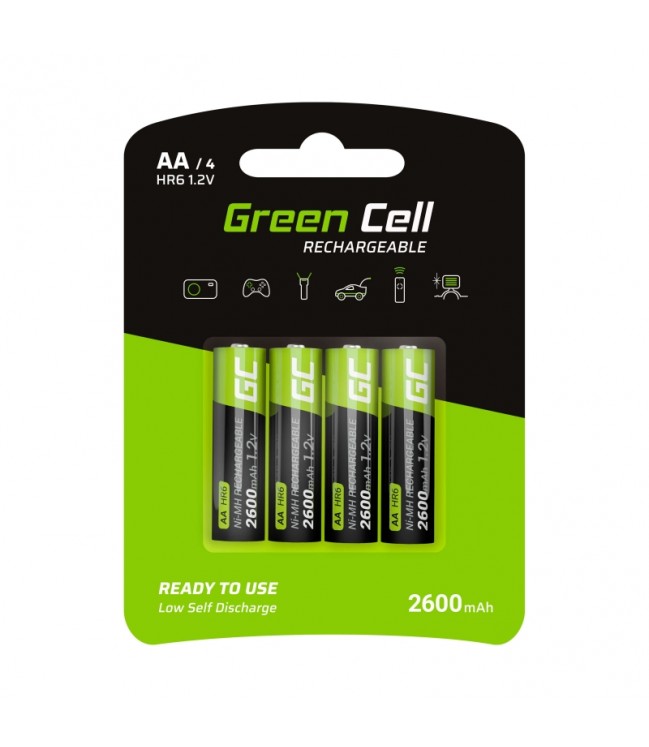 GREENCELL Green Cell akumuliatorius 4x  AA HR6 2600mAh GR01