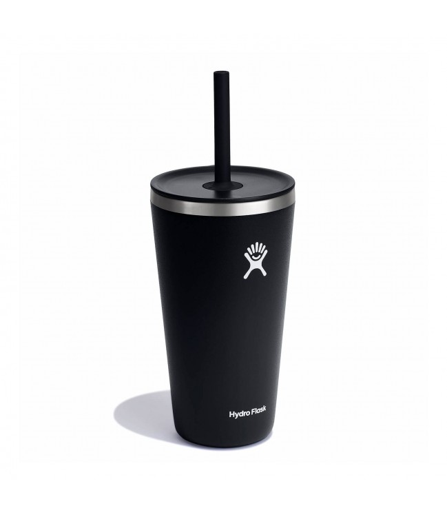 Hydro Flask All Around Tumbler thermal mug with straw 473 ml BPA free black