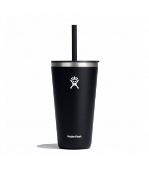 Hydro Flask All Around Tumbler thermal mug with straw 355 ml BPA free black