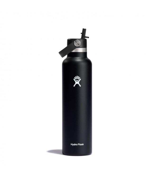 Дорожная бутылка Hydro Flask Standard Flex с соломенной крышкой 710 мл S24FS001 Black