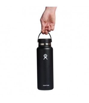 Hydro Flask Wide Mouth with flex cap travel bottle 1183 ml W40BTS001 Black