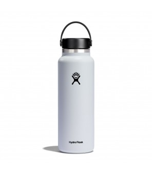 Hydro Flask Wide Mouth with flex cap travel bottle 1183 ml W40BTS110 White