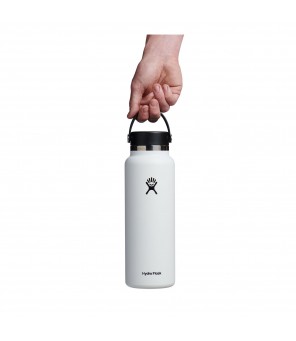 Hydro Flask Wide Mouth with flex cap travel bottle 1183 ml W40BTS110 White
