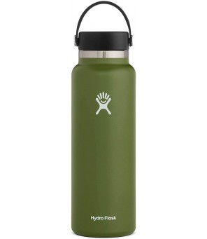 Hydro Flask Wide Mouth with flex cap travel bottle 1183 ml W40BTS306 Olive
