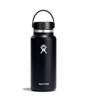 Hydro Flask Wide Mouth with flex cap travel bottle 946 ml W32BTS001 Black
