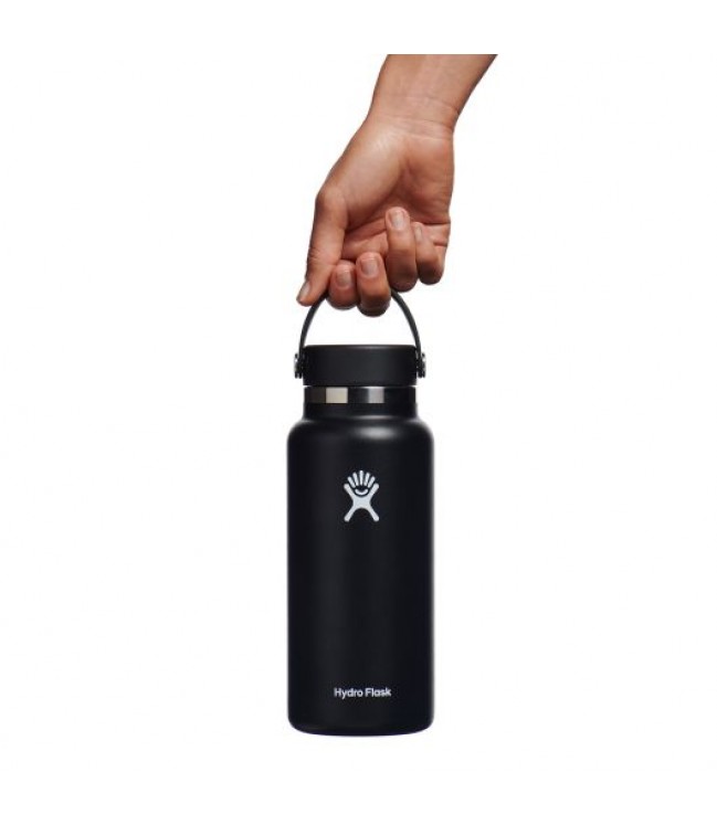 Дорожная бутылка для питья Hydro Flask Wide Mouth с гибкой крышкой 946 мл W32BTS001 Black
