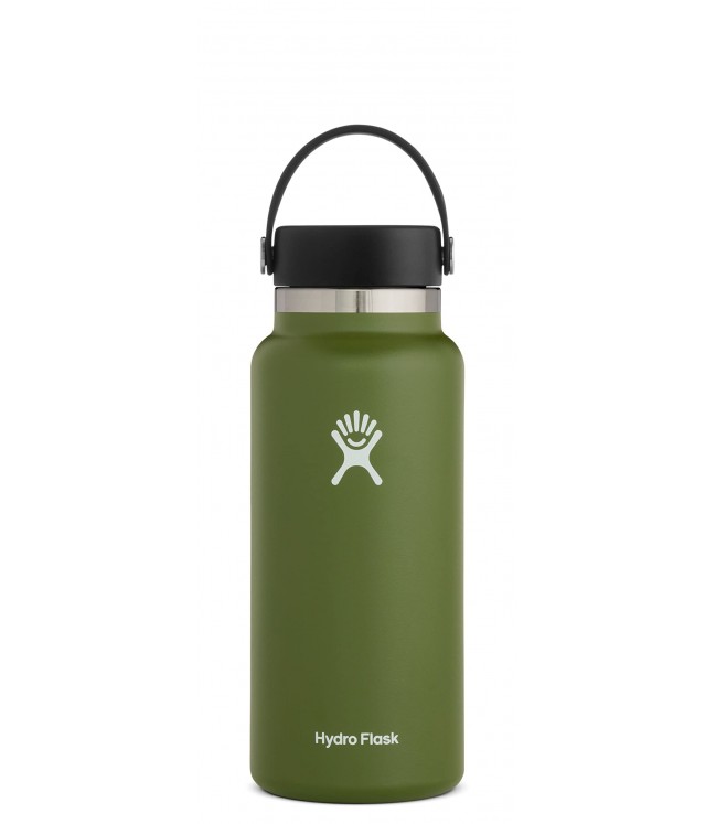 Hydro Flask Wide Mouth with flex cap travel bottle 946 ml W32BTS306 Olive